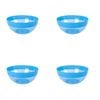 4PK Urban Kitchen Salad Bowl Two-Toned Blue 26.5cm Stylish Design
