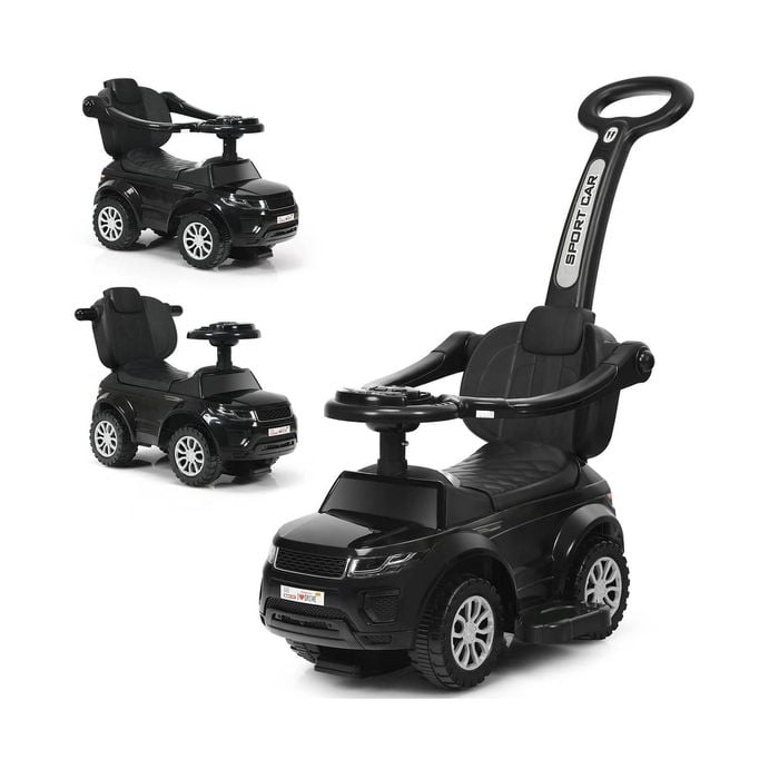 Costway 3-in-1 Kids Ride On Push Car Sliding Car Toy - Black