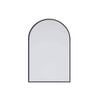 Future Glass Arch Framed Mirror - 760 x 500mm - Black
