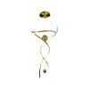 Metal Swirl Large Pendant Light - Delessi Galassia  - Gold