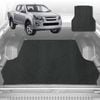6D Diamond Ute Tub Mat for Isuzu D-Max Crew Cab RG 2020-Current (with spray on liner or no liner)-Black-Outback GT