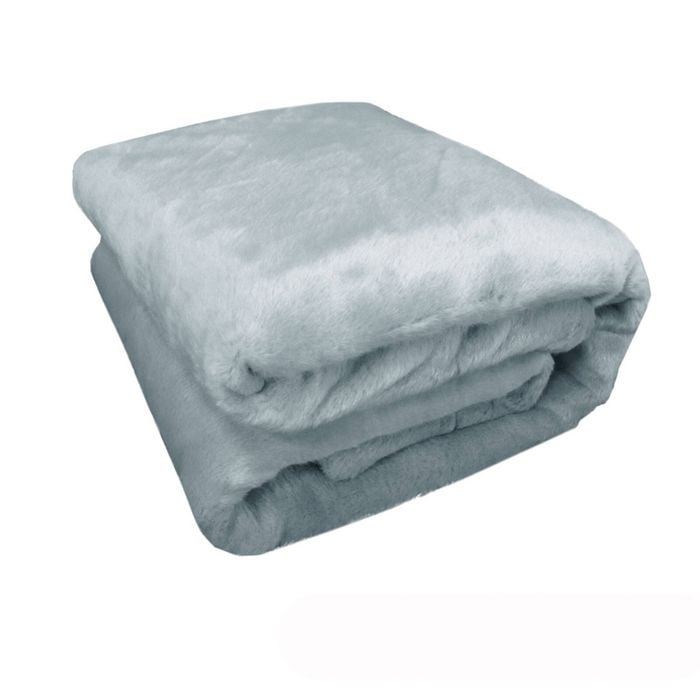 Coperta lavorata a maglia con nappe, morbida e calda, per divano letto