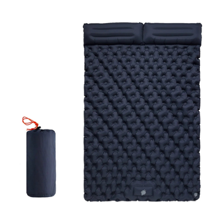 NNEOBA Inflatable  Sleeping Pad Air Mattress with Built-in Pillow Pump Navy Blue