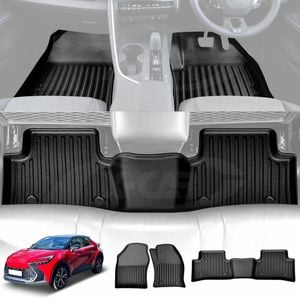 3D Floor Liner Carpet Complete Set for Toyota CHR C-HR 2024-Onwards Heavy Duty All Weather Rubber Mat