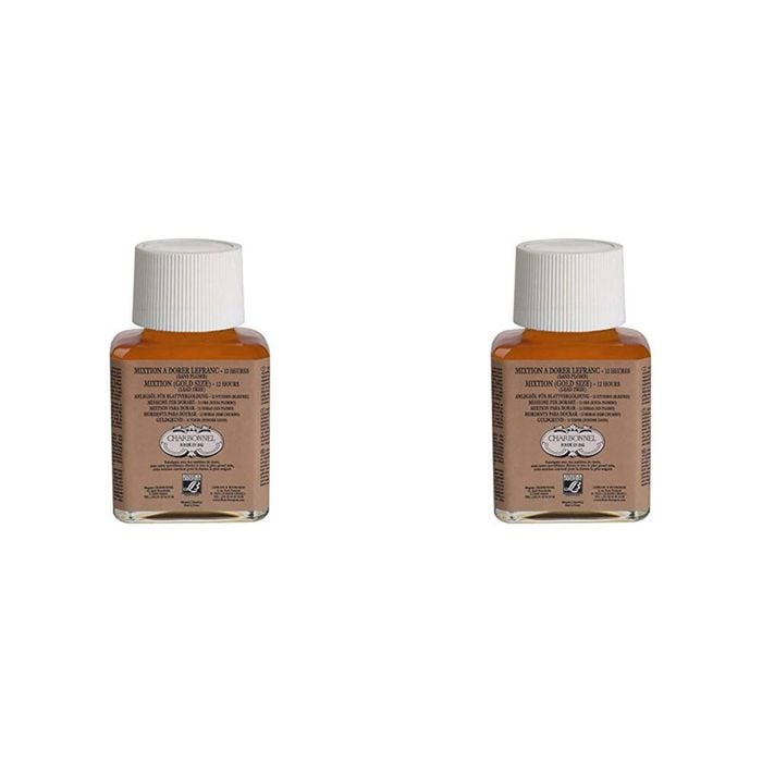 2x Charbonnel 75ml Oil Based Gilding Mix 12h Lead Free Diy Restoration Gold Size
