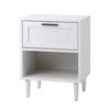 Oikiture Bedside Table White