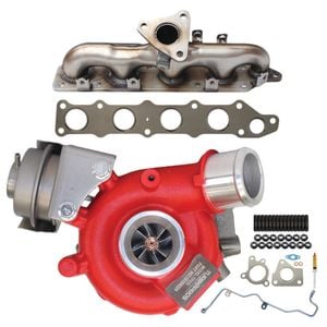 Gen1 High Flow Turbo Charger With Genuine Exhaust Manifold, Oil Feed Pipe, Gasket & Stud Kit For Mitsubishi Lancer 4n13 1.8l