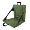 Catzon Portable Seat Cushion with Backrest Foldable for Camping-Army Green