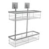 Fusion-Loc Stainless Steel Double Shower Caddy