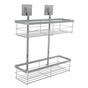 Fusion-Loc Stainless Steel Double Shower Caddy