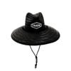 Tradie Black Straw Hat - One Size