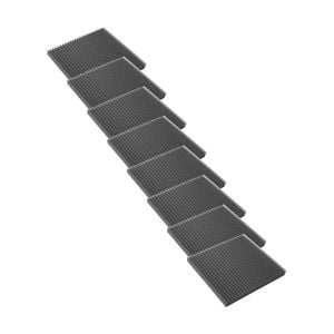8 x Selby ART 600mm Dunlop Foam Acoustic Sound Treatment Panels Charcoal