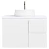 CIBO 750mm White Nordic Wall Hung Bathroom Vanity With Pod White Matte Basin