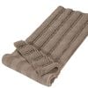 Smarcute 1 Piece - 119cm x 43cm Non-Slip Thick Soft Chenille Bath Mat Rug Taupe