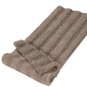 Smarcute 1 Piece - 119cm x 43cm Non-Slip Thick Soft Chenille Bath Mat Rug Taupe