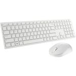 Dell Pro Wireless Keyboard and Mouse US English - KM5221W - White; Brown Packaging - USB Plunger Wireless RF 2.40 GHz Keyboard