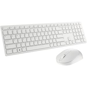 Dell Pro Wireless Keyboard And Mouse Us English - Km5221w - White; Brown Packaging - Usb Plunger Wireless Rf 2.40 Ghz Keyboard