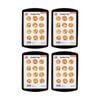 4PK Culinary Kitchen Non-Stick Rectangular Cookie Baking Pan Tray 38x25cm