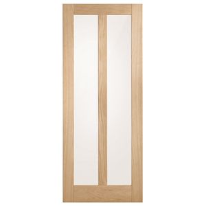 Corinthian 2340 x 820 x 35mm Internal Door White Oak Moda Translucent Glass AMODG16