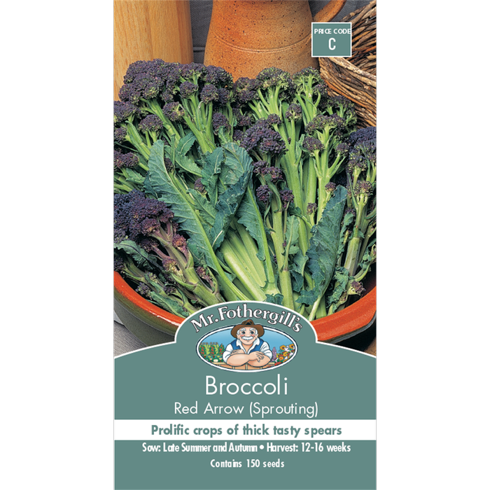 Mr Fothergill's Red Sprouting Broccoli Vegetable Seeds