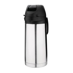 Nisbets Essentials Lever Action Airpot Double Wall Vacuum Insulated 1.9l Coffee Tea Dispenser