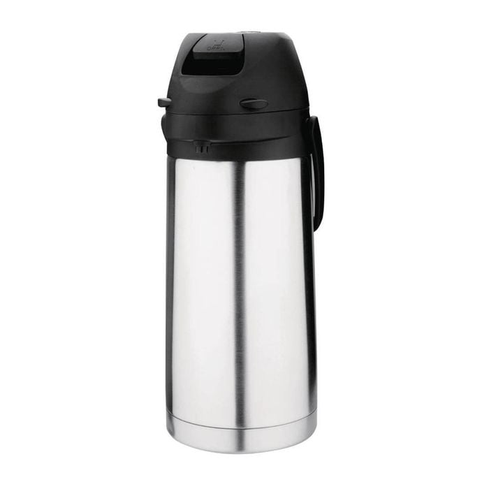 Nisbets Essentials Lever Action Airpot Double Wall Vacuum Insulated 1.9l Coffee Tea Dispenser