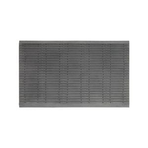 Axton 90 x 60cm Black Rubber Ribbed Mat