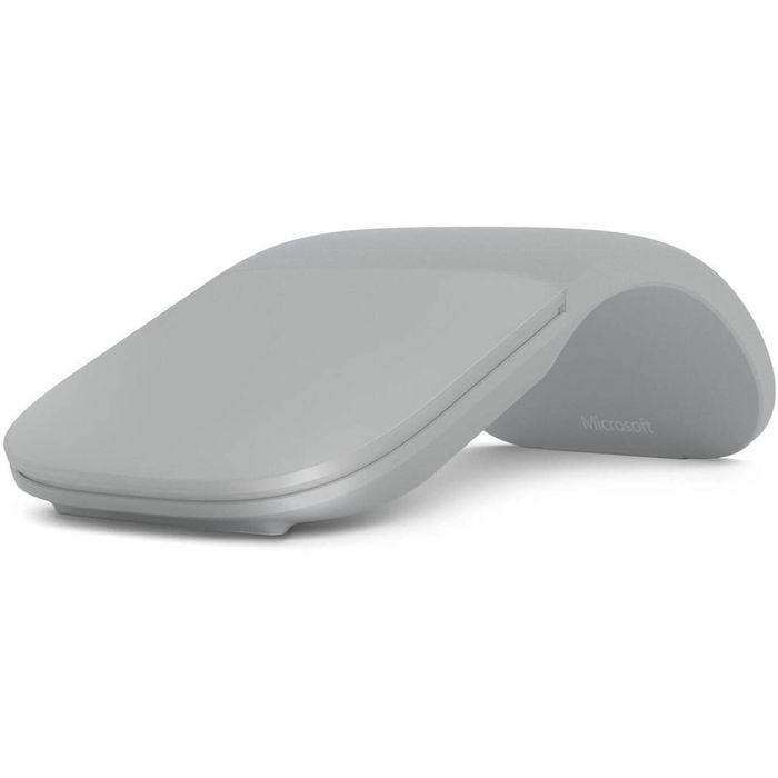 Microsoft Surface Arc Wireless Mouse Curved Design Surface Pro 10/8/9/x Laptop 6/5/4- Light Grey