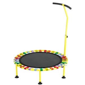 ADVWIN Kids Trampoline 40 Inch Foldable with Adjustable Handlebar for Toddlers & Children (Up to 100kg)