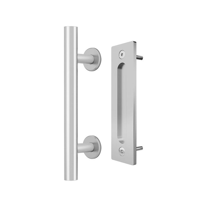 Rolltrak Stainless Steel Barn Door Pull Handle Set