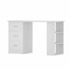 Artiss Computer Desk Drawer Shelf Cabinet White 120cm
