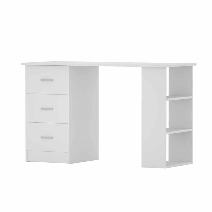 Artiss Computer Desk Drawer Shelf Cabinet White 120cm