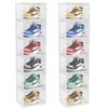 Soga 2x 6-tier Transparent Shoe Organiser Stackable Folding Storage Box Magnetic Door