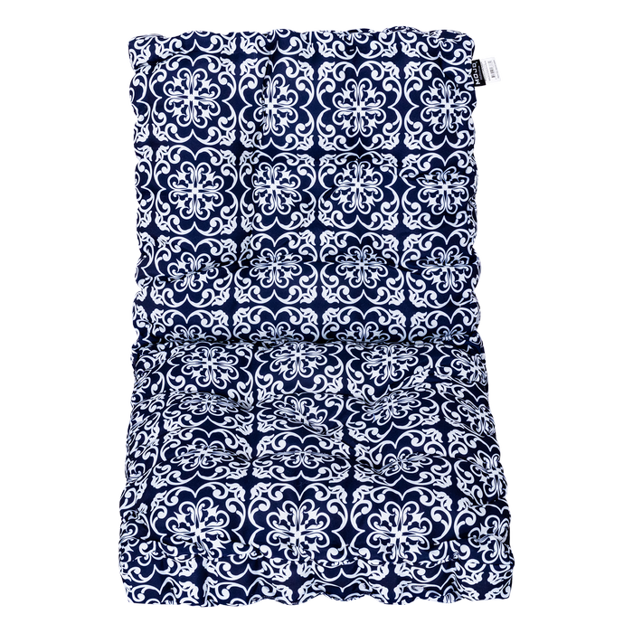 Mojo 120x60cm Moroccan Navy Outdoor Floor Cushion