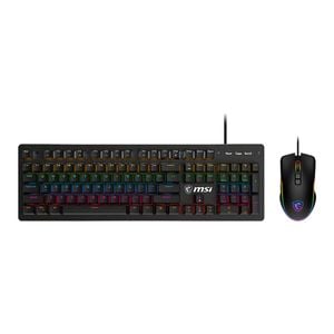 Msi Forge Gk300 Combo Blue Us Gaming Keyboard And Mouse