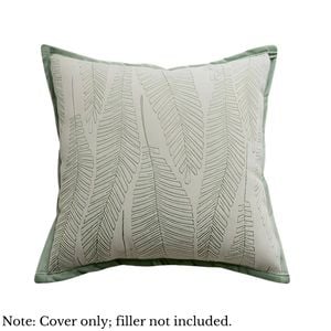 Anypillow Leaf Embroidered Plush Pillowcase Cushion