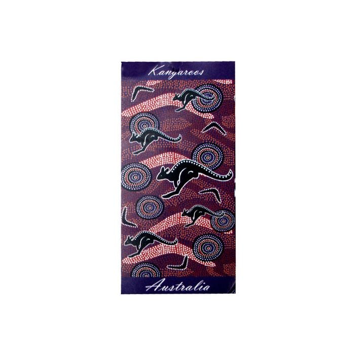 Kangaroo Dot Painting Printed Microfiber Beach Towel 75 x 152 cm