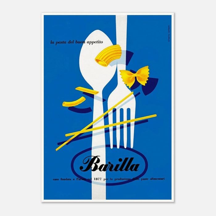 Galrie Barilla Vintage Pasta Advertising Poster - Charming Kitchen Wall Decor, Poster Only, 70 x 100cm (28 x 40inch)