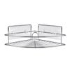 Naleon Chrome Adhesive Works Wire Corner Basket
