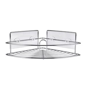 Naleon Chrome Adhesive Works Wire Corner Basket