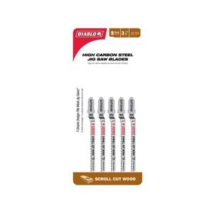 Diablo 83mm High Carbon Steel Jig Saw Blade - 5 Pack