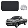 Front Windscreen Sun Shade for Nissan Navara Single Cab 2015 - Current (NP300/D23) - Standard 150 x 85 cm - Black