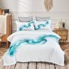 Fabric Fantastic King Size Ocean Marble Quilt/Doona/Duvet Cover Set