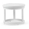 Bay Gallery Furnitire Santorini Round Outdoor Aluminium Side Table White