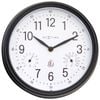 NeXtime Jasmine Weatherproof Outdoor 23.5cm Wall Clock - Black/White