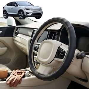 Australian Goose Steering Wheel Cover for Volvo C40 2021 - Current Circle Black