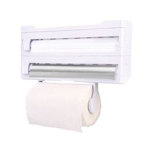 Appetito Wall Mount Kitchen Roll Dispenser White