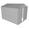 Build-a-Shed 2.3 x 3.0 x 2.3m Front Gable Single Sliding Door Shed - Zinc