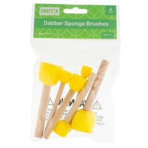 Crafted Dabbing Paint Brushes - 6 Pack