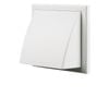 Blauberg 100mm White Weatherproof Exterior Wall Cowl - 100mm